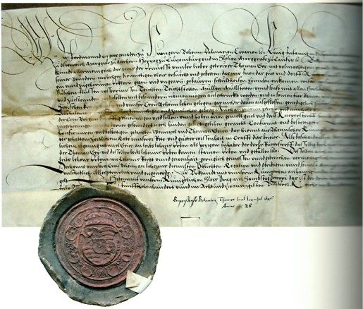 Lehnsurkunde 1528 Quelle: Teichwirtschaft in der Oberlausitz